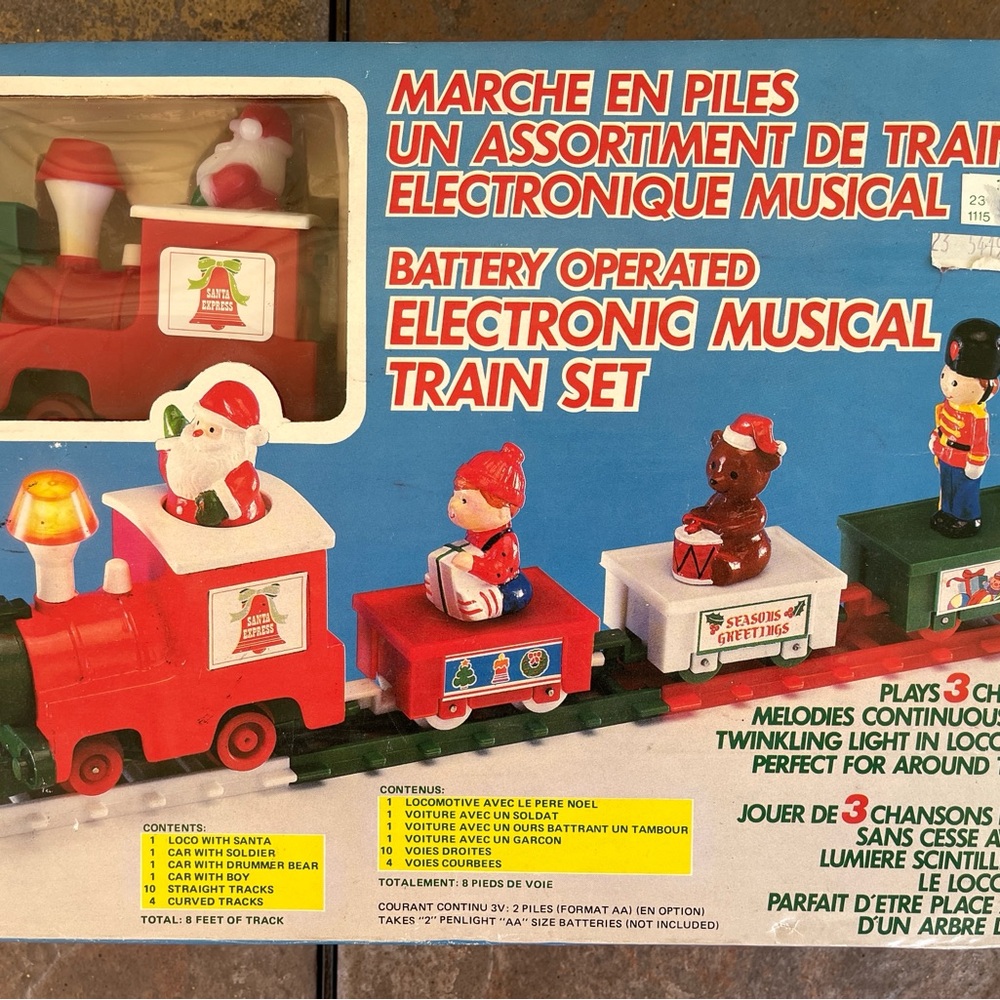Vintage 1985 Battery Operated Electronic Musical Train Set -